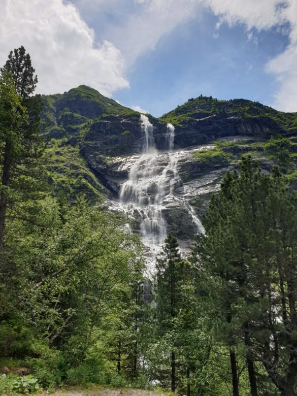 Vodopád nad Grawandhütte
